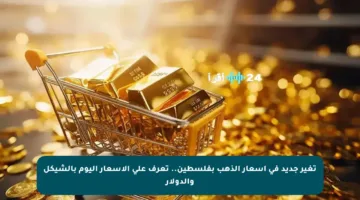 تغير جديد في أسعار الذهب بفلسطين.. تعرف على الأسعار اليوم بالشيكل والدولار